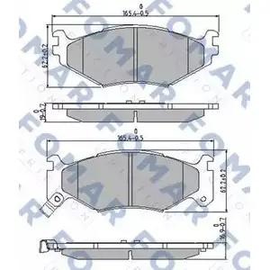 Тормозные колодки, дисковые, комплект FOMAR FRICTION 2180 7 21815 4315426 FO 660781 изображение 0