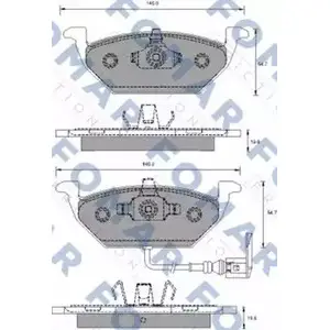 Тормозные колодки, дисковые, комплект FOMAR FRICTION 4315511 23131 231 30 FO 687781 изображение 0
