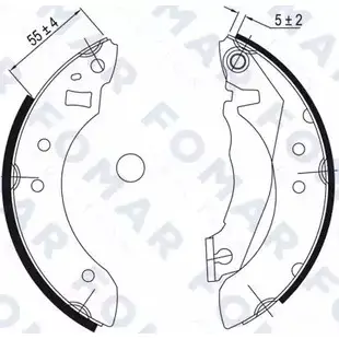 Тормозные колодки, комплект FOMAR FRICTION FO 9027 4315691 EG3 QLB 1ZPQQBE изображение 0