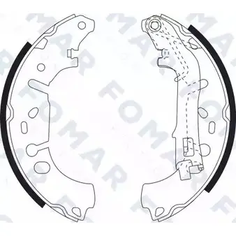 Тормозные колодки, комплект FOMAR FRICTION FO 9080 TLWTM GB1A G9 4315757