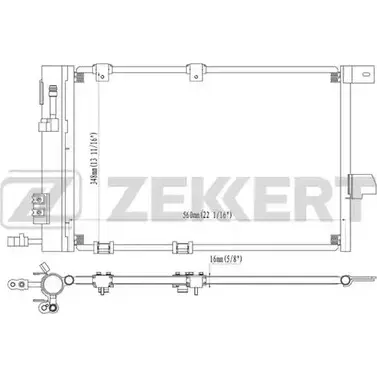 Радиатор кондиционера ZEKKERT 4319528 MK-3028 KLE 69 LGCND изображение 0