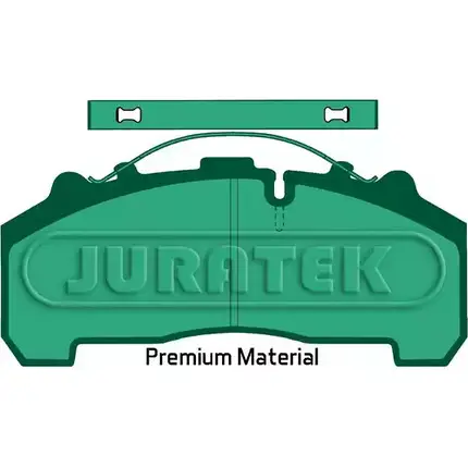 Тормозные колодки, дисковые, комплект JURATEK JCP2000 2905 9 4333330 29060