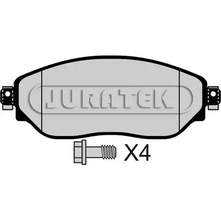 Тормозные колодки, дисковые, комплект JURATEK P439ERJ 4333522 8TNO 9 JCP8106 изображение 0