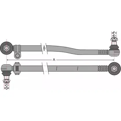 Продольная рулевая тяга JURATEK 4333755 U YBN5Q0 JSS1152 VK9QFJ изображение 0
