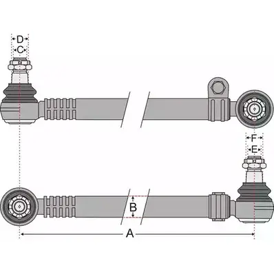 Продольная рулевая тяга JURATEK JSS1337A J JRPM CECHI6 4333815 изображение 0