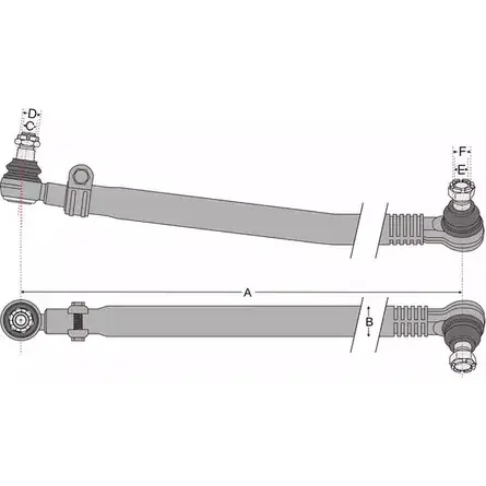 Продольная рулевая тяга JURATEK 29 ILN 4333819 JSS1341A C3NUA3T изображение 0