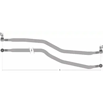 Продольная рулевая тяга JURATEK 1MWV A3 JSS1540A RJ0CT1S 4333940 изображение 0