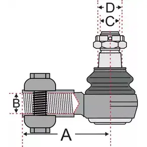 Рулевой наконечник JURATEK 6BX5V 4334088 JSS2505A QRW P8T изображение 0
