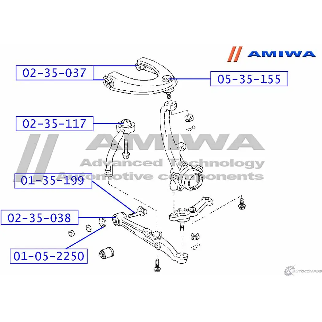 Болт с эксцентриком AMIWA 1422492456 01-35-199 X BY3E MMP87 изображение 0