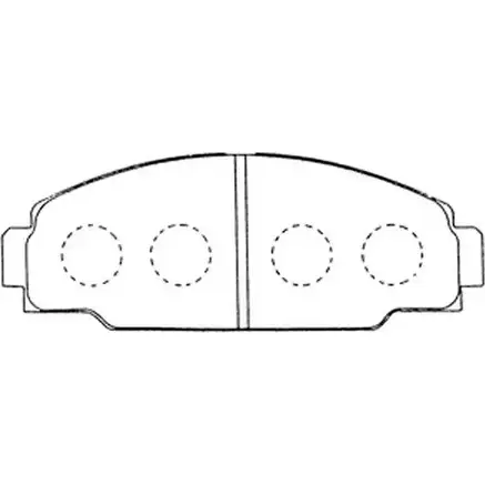 Тормозные колодки дисковые, комплект FIT 4334820 FP0125 4582431734250 ZW1U Q