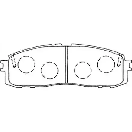 Тормозные колодки дисковые, комплект FIT FP0304 JY P3BNB 4334868 4582431734229 изображение 0