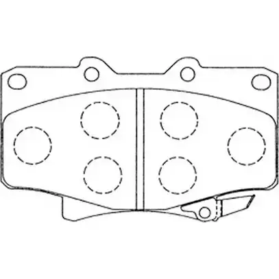 Тормозные колодки дисковые, комплект FIT 4582431734182 2U KFY0Z 4334948 FP0502