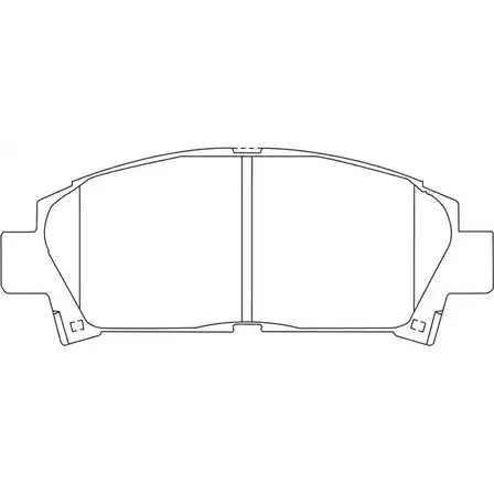 Тормозные колодки дисковые, комплект FIT 4582431731044 X90 7DO FP0582 4334985 изображение 0