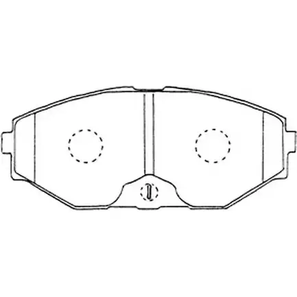 Тормозные колодки дисковые, комплект FIT FP0587 4582431733628 4334988 M DLJV изображение 0