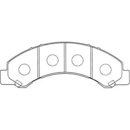 Тормозные колодки дисковые, комплект FIT 4582431730887 FP0825 IUBQ Q6H 4335094 изображение 0