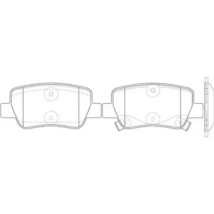Тормозные колодки дисковые, комплект FIT 4335239 FP1081 IBJ6A ZE 4582431731921 изображение 0