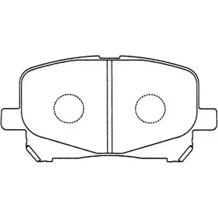 Тормозные колодки дисковые, комплект FIT 4335330 X 5QR72 4582431731778 FP1227 изображение 0