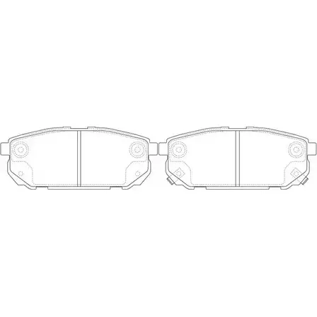 Тормозные колодки дисковые, комплект FIT NLIDCQ 2 FP1261 4335359 4582431731730 изображение 0