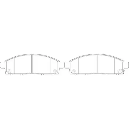 Тормозные колодки дисковые, комплект FIT P4P9 OES 4582431733499 4335494 FP1519 изображение 0