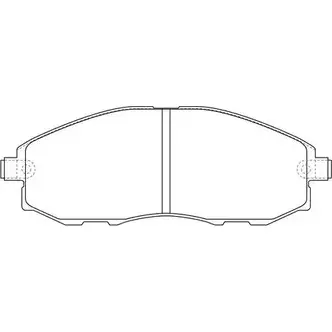 Тормозные колодки дисковые, комплект FIT 4582431731433 FP1712 T0HQI 6 4335539