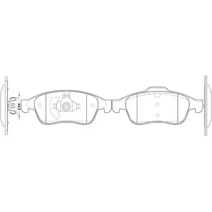 Тормозные колодки дисковые, комплект FIT GAN N60 4335679 4582431731174 FP3359 изображение 0