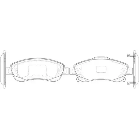 Тормозные колодки дисковые, комплект FIT 4582431733451 4335744 FP8192 U6 0YC изображение 0