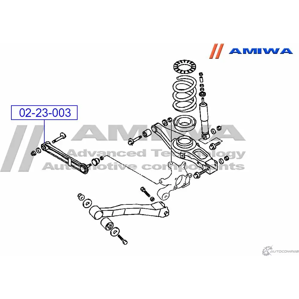 Сайлентблок заднего поперечного рычага AMIWA R EY8E DGTE0EE 02-23-003 1422492565 изображение 1