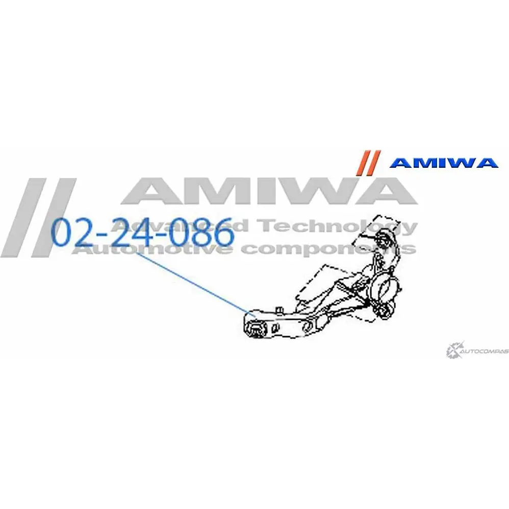 Сайленблок заднего рычага AMIWA N1VSLJ 1422492332 OB30 ZR 02-24-086 изображение 1