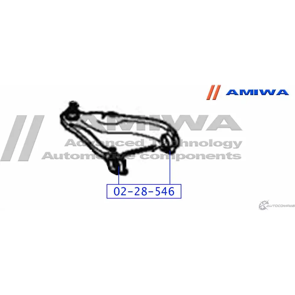 Сайленблок переднего рычага AMIWA 02-28-546 ZHDGELN 1422492353 6S U32R изображение 1