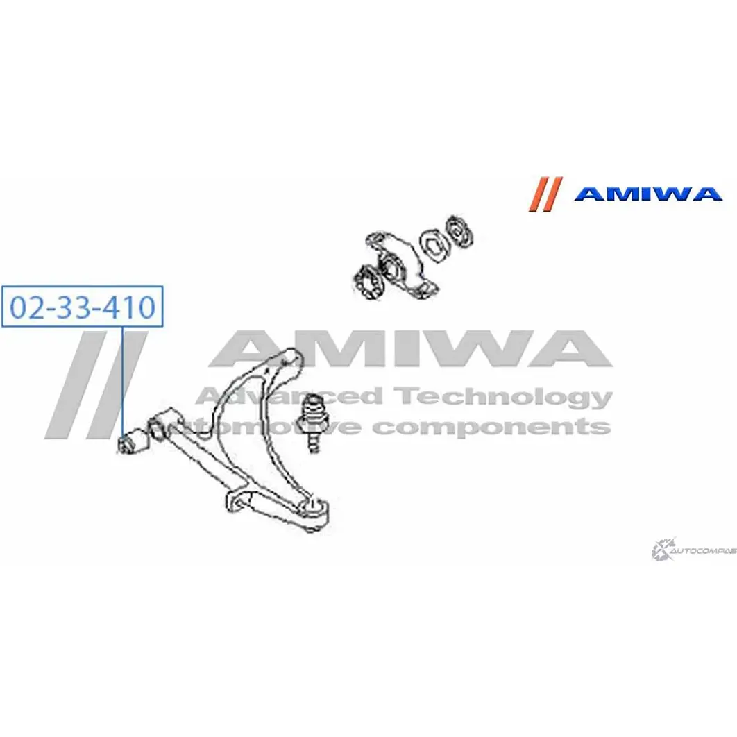 Сайленблок передний переднего рычага AMIWA 1422491633 IIP210 02-33-410 KOZ5 I изображение 1