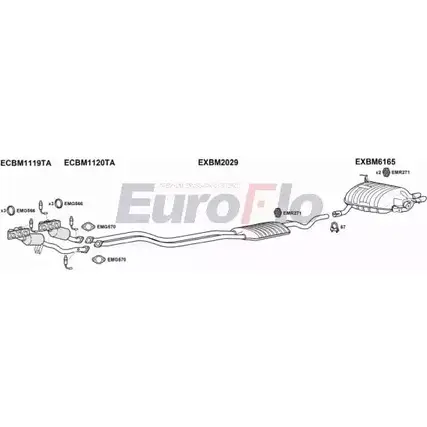 Система выпуска ОГ EUROFLO BM13030 1008A J CUUW 4341139 25G2B изображение 0