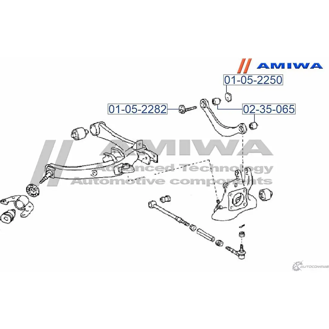 Сайленблок заднего рычага AMIWA 02-35-065 1422492610 170UG2 4 12OQ изображение 1