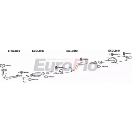 Система выпуска ОГ EUROFLO W63 PHFQ CLCAR18 2004 SGWFIQ 4344785 изображение 0