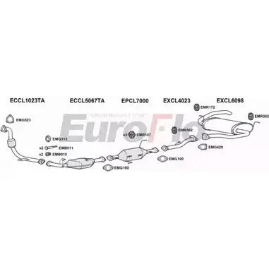 Система выпуска ОГ EUROFLO HSQO4 4344985 CLSHO32D 3008B AK46 N изображение 0