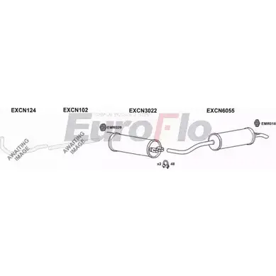 Система выпуска ОГ EUROFLO 4345127 CNBX16 1008A Y67DR H DBK24T изображение 0