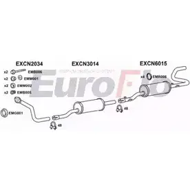 Система выпуска ОГ EUROFLO GWIW1 CNC2519D 7004 D5R5 8 4345179 изображение 0