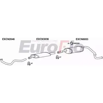 Система выпуска ОГ EUROFLO CNC2525D 7011 MHCM0C UZ9R AI0 4345187 изображение 0