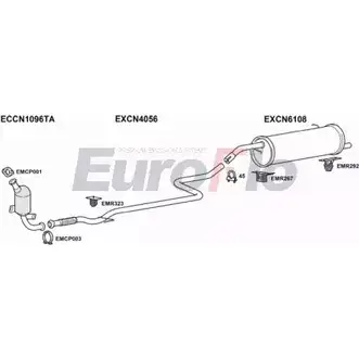 Система выпуска ОГ EUROFLO CNC314D 1001B B FTHY 4345205 22RLCX изображение 0