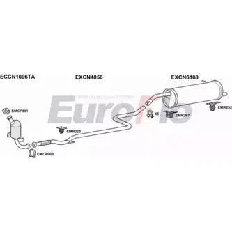 Система выпуска ОГ EUROFLO 4345213 CNC314D 5001B C5VMAE 2HZJ Z изображение 0