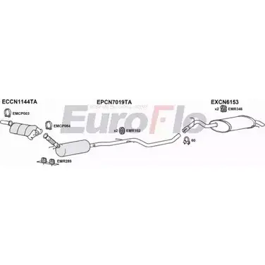 Система выпуска ОГ EUROFLO 4345370 CNC520D 3015 Q9OLI T UAMK изображение 0
