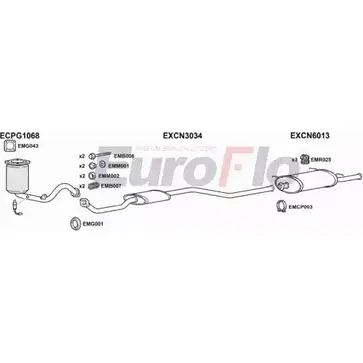 Система выпуска ОГ EUROFLO 4345738 CNXSA16 1004C M7 QYPC 1GLTNP изображение 0