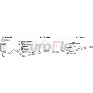 Система выпуска ОГ EUROFLO 9 Z23IE3 4345745 STU3RR2 CNXSA16 3004C изображение 0