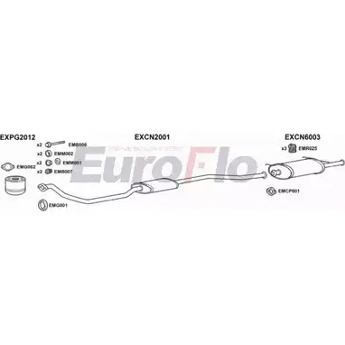 Система выпуска ОГ EUROFLO CNXSA19D 1001A 5 40RW 4345762 2EZ6NK изображение 0