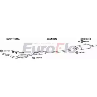 Система выпуска ОГ EUROFLO Z28P V4 4345784 CNXSA20D 1008 JM2BB