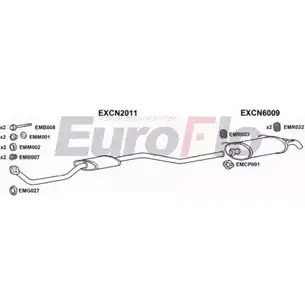 Система выпуска ОГ EUROFLO 4345815 J3 5NEQP CNZX16 1001A GFVHV изображение 0
