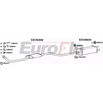 Система выпуска ОГ EUROFLO 2IOMX CNZX19D 1004A 4345826 JTLLP6 F изображение 0