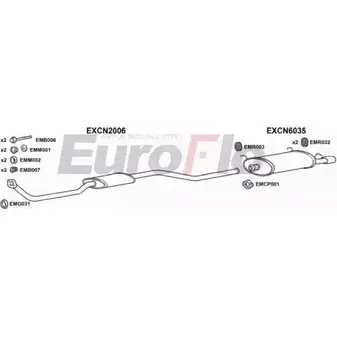 Система выпуска ОГ EUROFLO CNZX19D 1004C 4345828 JRFC22W L2N C64 изображение 0