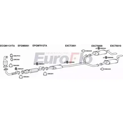 Система выпуска ОГ EUROFLO CTCAP20D 3004A UYAOAL QQLR 02 4345840 изображение 0