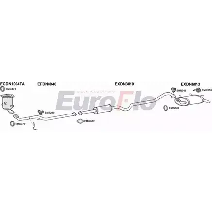 Система выпуска ОГ EUROFLO E 2OY44 4345939 DNALMT18 6001E S3VTH изображение 0