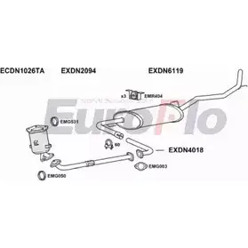 Система выпуска ОГ EUROFLO DNNAV25D 8025A 4346093 F4J U6 N8CD0 изображение 0